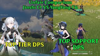 Jinshi C1 VS YangYang C6 BUILD F2P Unfair Comparison  Wuthering Waves [upl. by Lamahj]