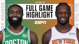 Boston Celtics at New York Knicks  Full Game Highlights [upl. by Htebazle]