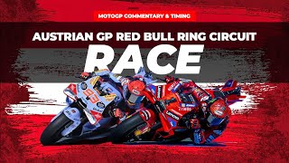 LIVE MotoGP Race Austrian GP Red Bull Ring Circuit Commentary  Timing MotoGP Today [upl. by Pelagias]