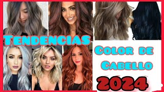 tintes de cabello de moda 2024 [upl. by Airbas967]