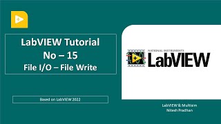 LabVIEW Tutorial15  File IO File Write [upl. by Phyl]