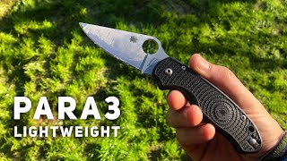 Spyderco Para 3 Lightweight Review [upl. by Josefina40]