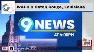 WAFB 9 Baton Rouge Louisiana 9 News at 400 PM Open [upl. by Burris]