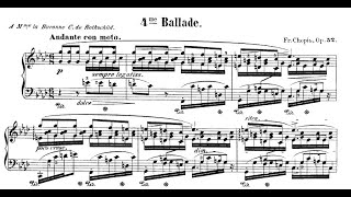 Frédéric Chopin  Ballade No4 in Fminor Opus 52 [upl. by Cathee]