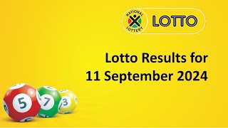 Lotto Results 11 September 2024 [upl. by Elyag]