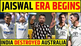 🔴INDIA vs AUSTRALIA YASHASVI JAISWAL ERA STARTS INDIA THRASHING AUSTRALIA IN PERTH [upl. by Ahsotan]