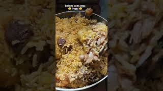 Galinha com arroz 😋 pequi culinária pequi arroz short [upl. by Aeslehc]