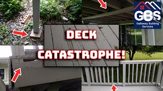 Dangerous Deck Inspection  Catastrophe Waiting to Happen  Galloway Building Services [upl. by Rehpetsirhc]