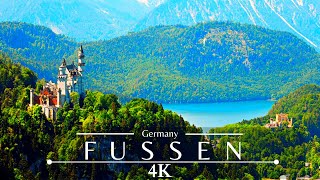 Fussen Germany 4K 🇩🇪  Bavaria  Neuschwanstein Castle [upl. by Einwahs]