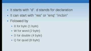 Assembly Language Tutorial 10 Declaration [upl. by Lazes]