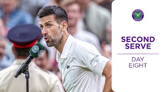 Behind the Scenes from THAT Djokovic interview  Second Serve  Day Eight  Wimbledon 2024 [upl. by Florencia]