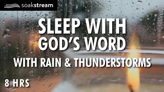 Bible Verses with Rain for Sleep and Meditation  NO MUSIC MALE VOICE [upl. by Lyn]