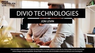 Divio Technologies hos Aktieportföljen Live [upl. by Elletse]