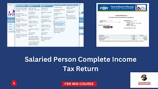 FBR Income tax return for salaried personFile online Salaried person tax returnFBR Iris Course [upl. by Ginsburg]