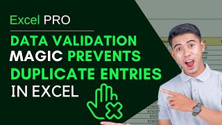 Data Validation MAGIC Prevents Duplicate Entries in Excel [upl. by Copeland332]