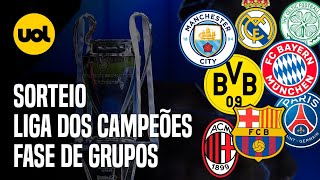 SORTEIO DA CHAMPIONS LEAGUE ONDE ASSISTIR HORÁRIO E REGRAS [upl. by Anagrom]