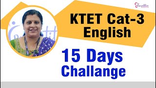 KTET CAT3 ENGLISH 15 DAYS CHALLENGE [upl. by Ardnnaed]