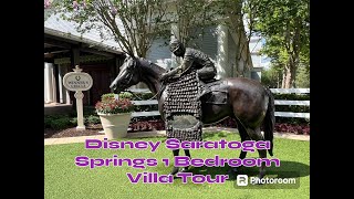 One Bedroom Villa Tour Walkthrough at Disneys Saratoga Springs Resort A Disney Vacation Club Resort [upl. by Olnton]