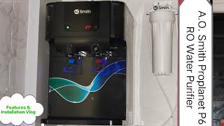 A O Smith ProPlanet P6 RO  SCMT  MinTech Water Purifier  8 Stage Purification Process [upl. by Olnek]