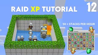 Raid farm minecraft bedrock  easy farm  unlimited emerald  easy levels  survival series [upl. by Alessandro]