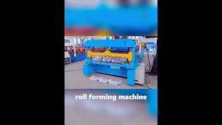 Metal Trapezoidal Roll Forming Machine for Roof and Wall Panel rollformingmachine roofpanel [upl. by Nodnelg91]