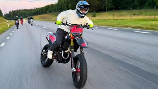 INSANE SHREDDING IN STOCKHOLM Supermoto BikeLife [upl. by Eivod]