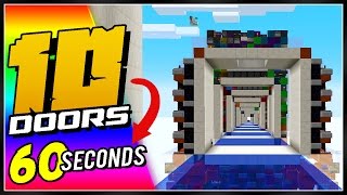 10 Minecraft Doors In 60 Seconds [upl. by Notwal]