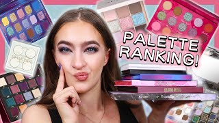 Ranking My Last 10 Eyeshadow Palettes the only palettes youll ever need [upl. by Eanahc]