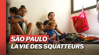 Crise au Brésil  lenfer des familles obligées de squatter des logements [upl. by Juliann]