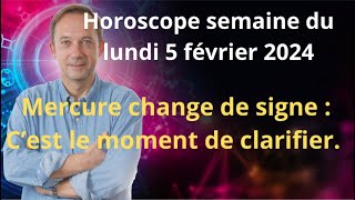 Astrologie horoscope semaine du lundi 5 février 2024 [upl. by Ellenar]