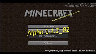 Minecraft Alpha 11202 [upl. by Alleciram]