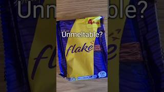 Unmeltable Chocolate 🍫 experiment flake melting opinion shorts [upl. by Ynaffet]