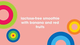 Lactose free smoothie with banana and red fruits [upl. by Atile]