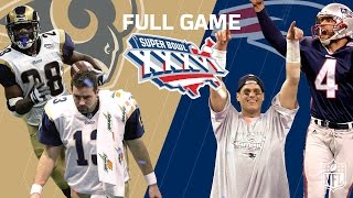 Super Bowl XXXVI “Patriots Dynasty Begins”  Rams vs Patriots  NFL Full Game [upl. by Riddle955]