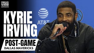 Kyrie Irving talks Impressions of Victor Wembanyama amp Mavs Improvements Headed in AllStar Break [upl. by Nairbo]