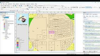 Creating buffer feature and spatial selection in ArcMap [upl. by Lucie371]