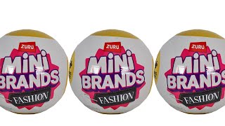 Zuru Mini Brands Fashion Series 3 Blind Box Unboxing Review [upl. by Candi]