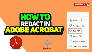 How to redact in adobe 2024 [upl. by Sidnala]