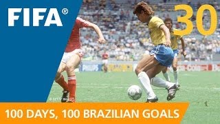 100 Great Brazilian Goals 30 Edinho Mexico 1986 [upl. by Luigi702]