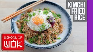 Tasty Korean Kimchi Fried Rice and Egg Recipe [upl. by Noell]