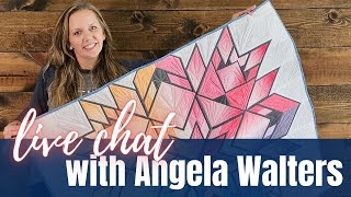 Introducing a New Machine Quilting Video Series  Live Chat with Angela Walters [upl. by Ecinev]