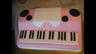 Piano Cake  Keyboard Piano Cake for musician [upl. by Agretha]