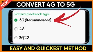 How to Convert 4G to 5G on any Network  Complete Guide to Increase Internet Speed [upl. by Masterson]