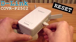 DLink COVRP2502 • Factory Reset  Erase all settings [upl. by Jezabel]