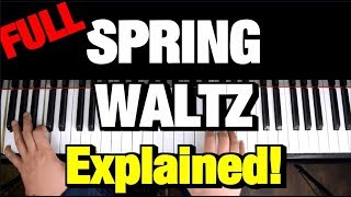 Chopin Spring Waltz  Mariage D’Amour  EASY Piano Tutorial  How to Play Piano Lesson Complete [upl. by Suirada167]