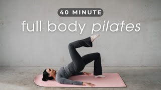 40 MIN FULL BODY PILATES WORKOUT  At Home Pilates All Levels of Fitness [upl. by Sucramd]