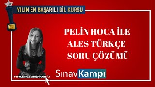 ALES TÜRKÇE I PELİN HOCA İLE ALES KAMPI ÖNCESİ SORU ÇÖZÜMÜ [upl. by Spancake732]