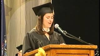 Alexandria Pizzola 13 Siena College 2013 Commencement Address [upl. by Airasor997]