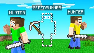 HUNTERS vs SPEEDRUNNER With INVISIBILITY Minecraft [upl. by Romalda19]