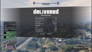 selling 4 Mid Range Vehicle Cargo cars in a Public Lobby in Grand Theft Auto 5 Online 30 SecuroServ [upl. by Gambrill466]